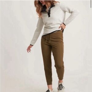 Marine Layer Slim Sport Jogger in Olive Size M